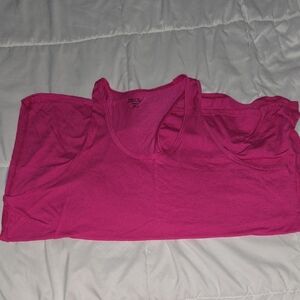 ZELOS Curvy Pink Athletic Tank Top